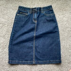 Boden high waist denim skirt